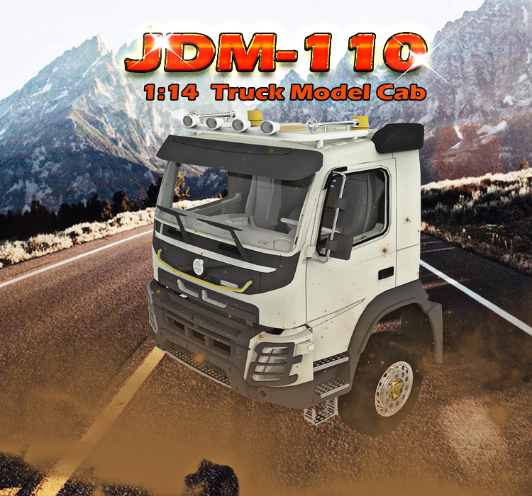 1:14拖车模型驾驶室，卡车模型，工程车驾驶室，静点模型JDM-110